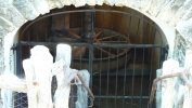 PICTURES/Mission San Jose - San Antonio/t_Grist Mill Wheel.JPG